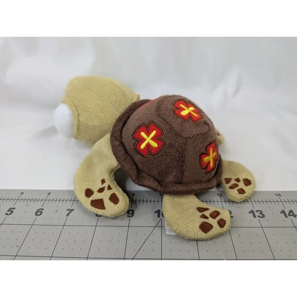 Soapsox Disney Finding Nemo Squirt‎ Turtle Plush 9 Inch Terry Cloth Bath Stuffed